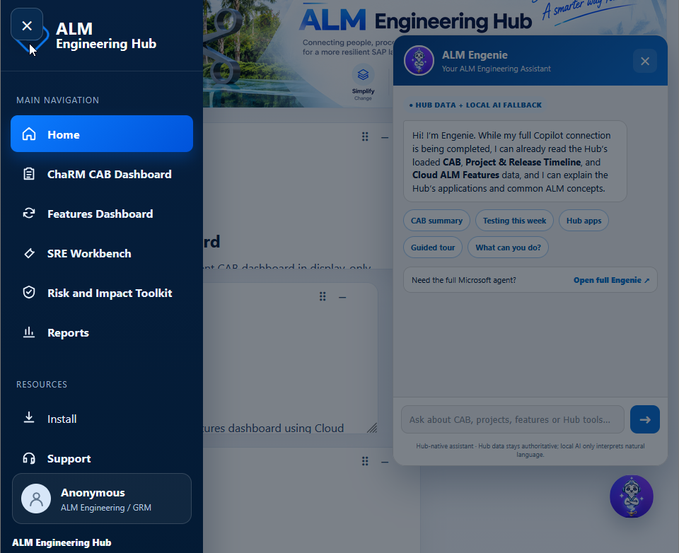 ALM Engineering Hub preview